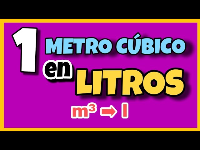 1 m cubico a litros