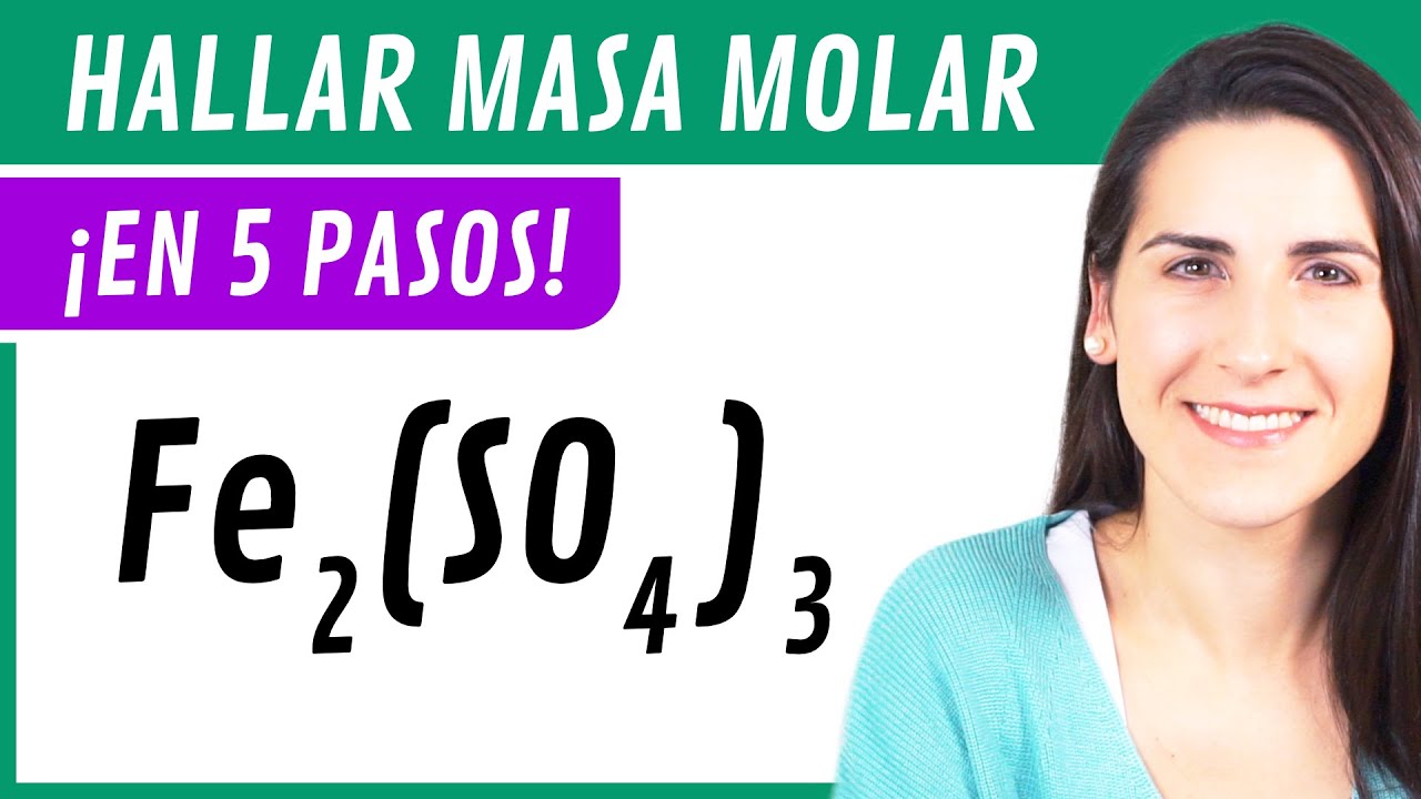 como calcular la masa molar de un compuesto