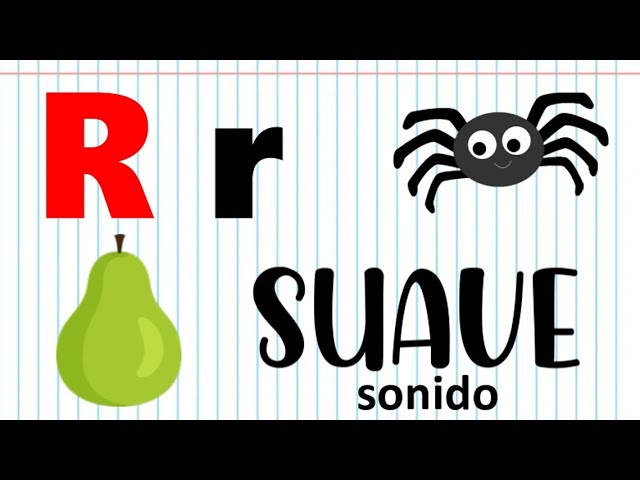 palabras con r suave para niños