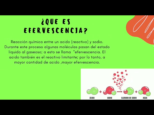 que es efervescencia en quimica