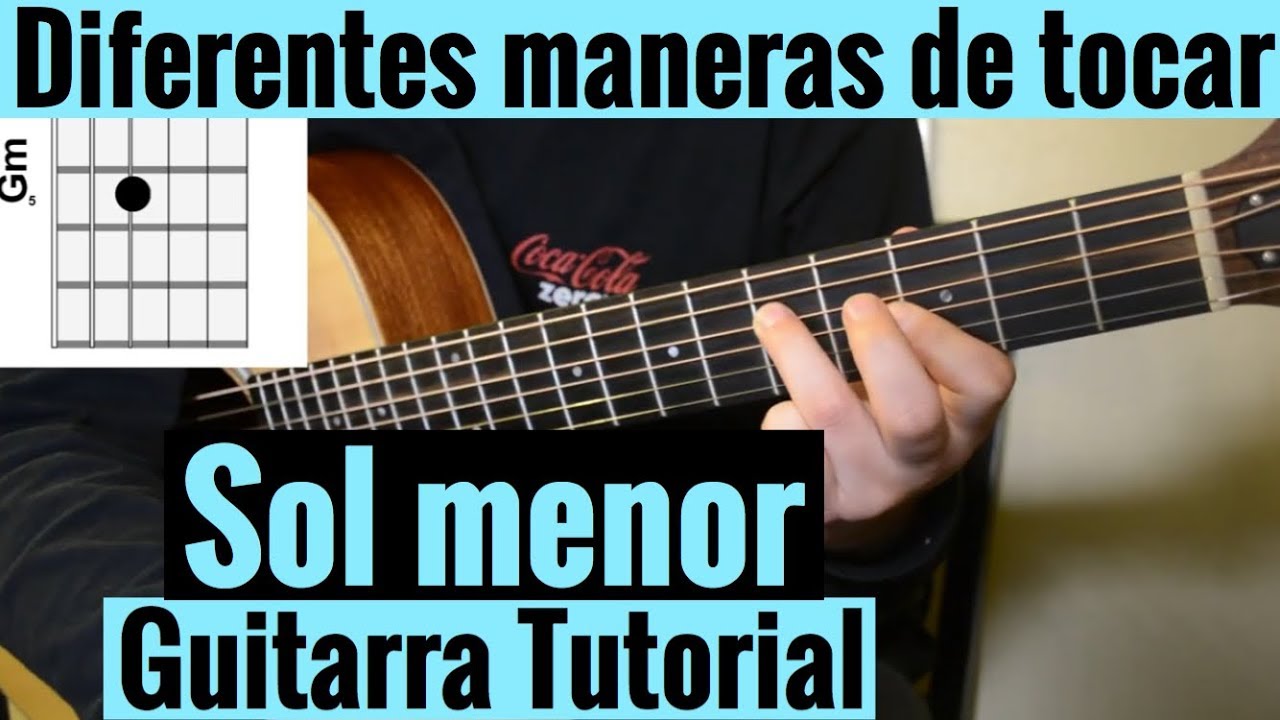 sol menor en la guitarra