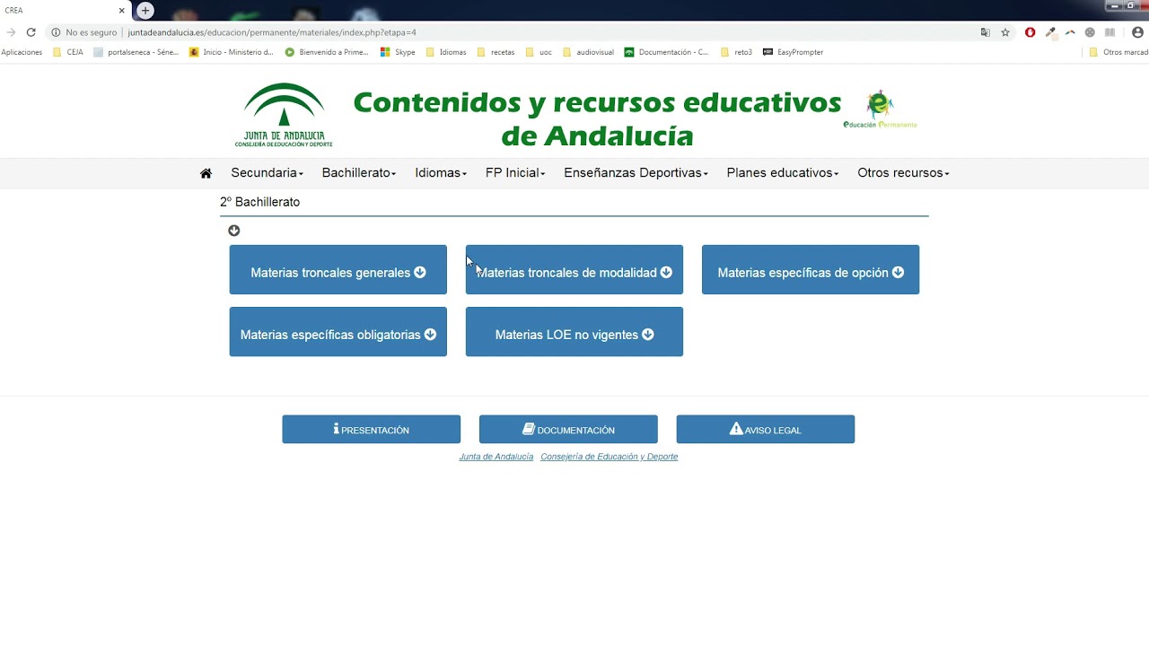 crea junta de andalucía nivel 1