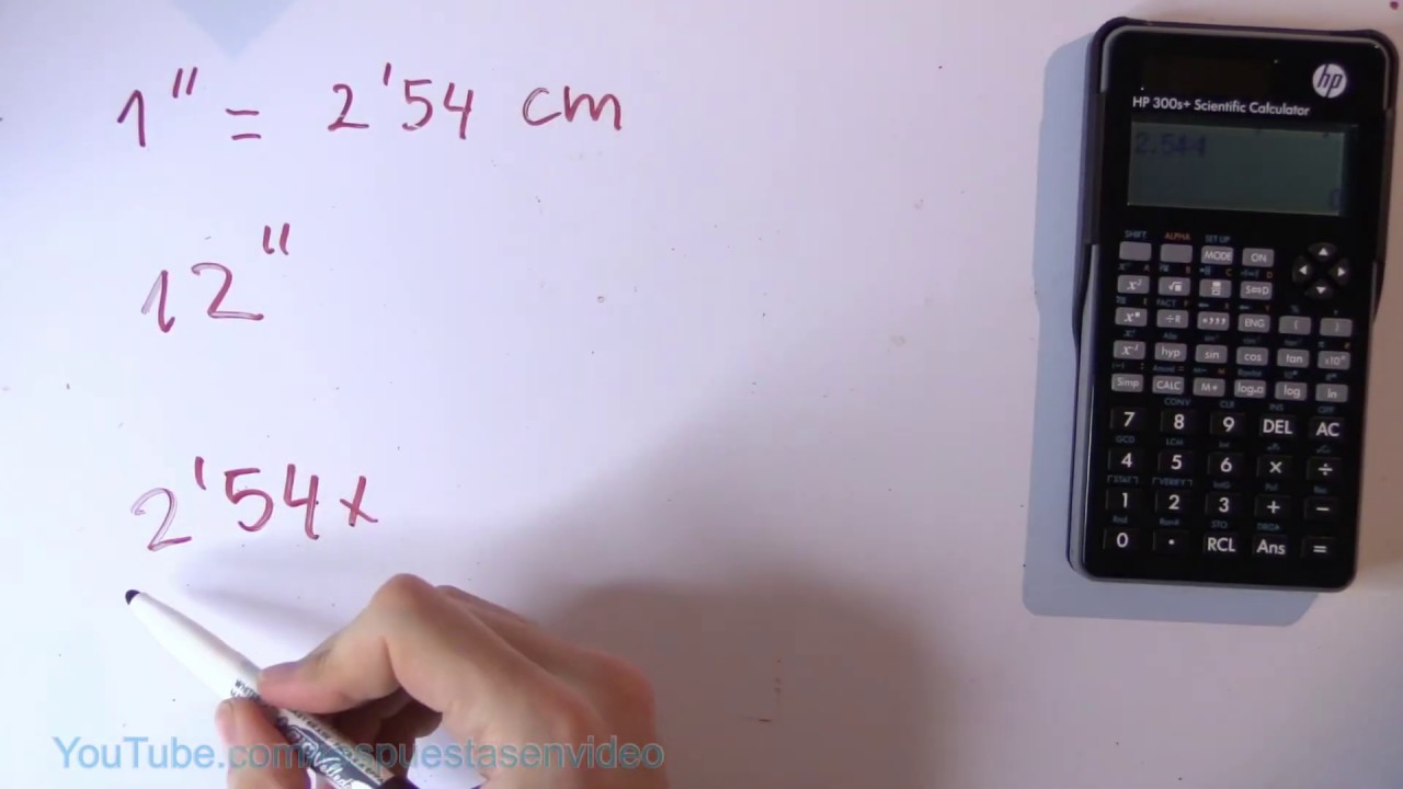 cuantos cm son 12 pulgadas