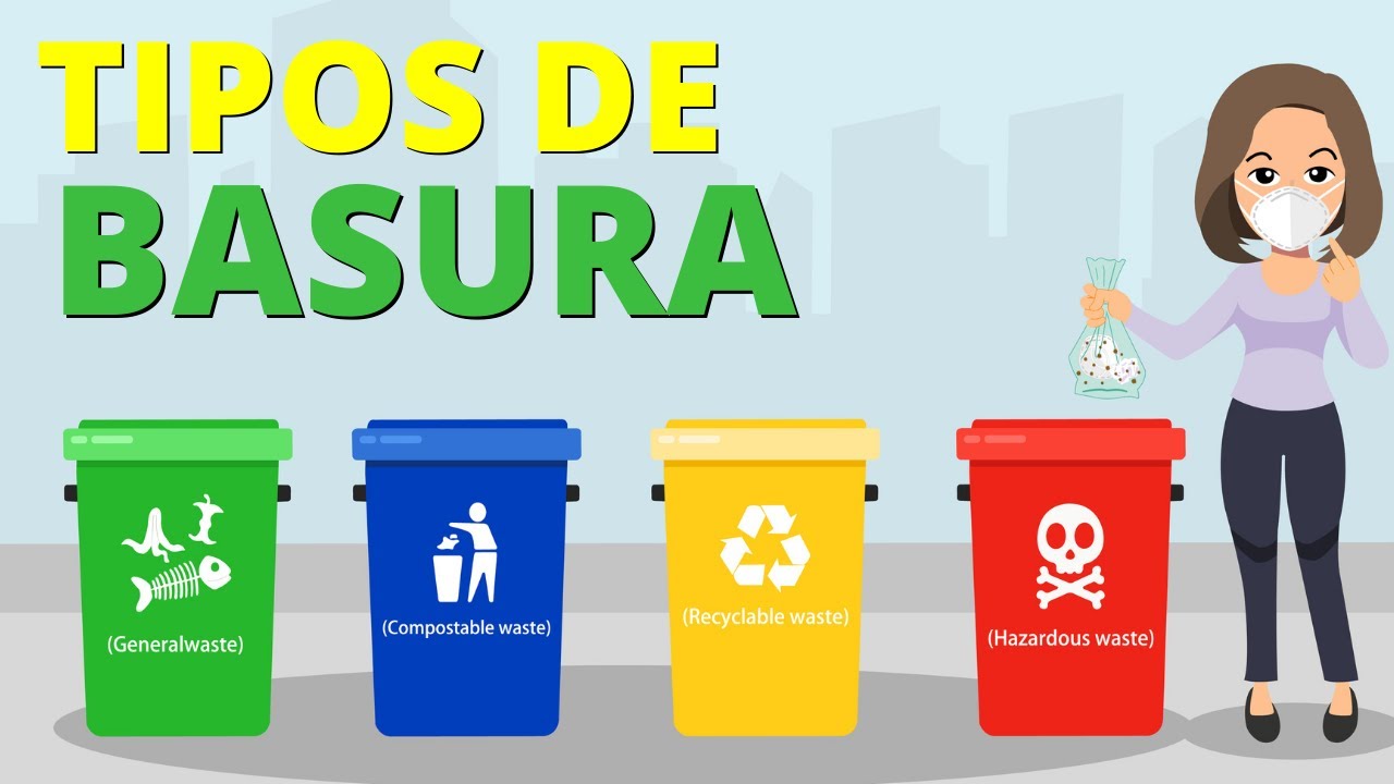 cuántos tipos de basura hay y cómo se llaman