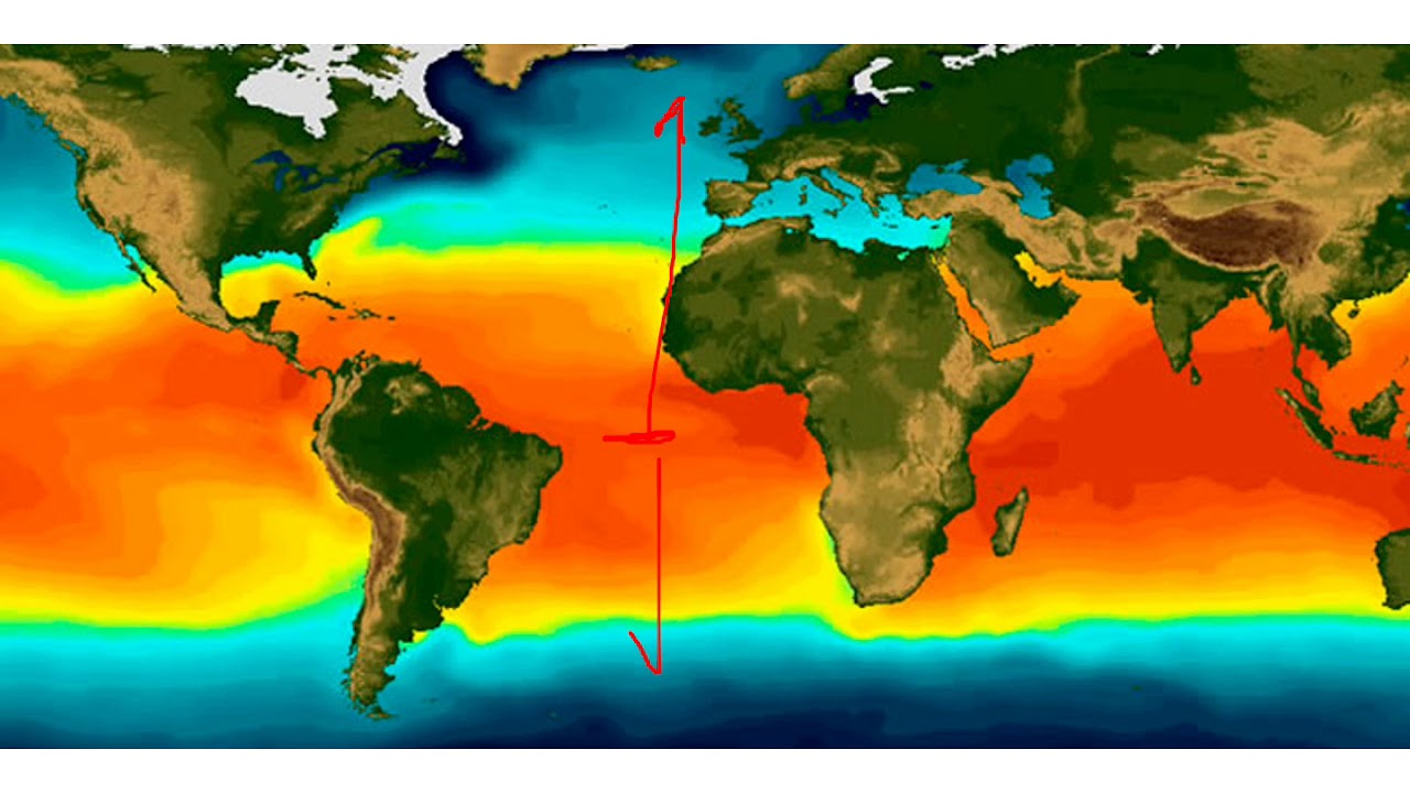 distribución y composición de las aguas oceánicas y continentales