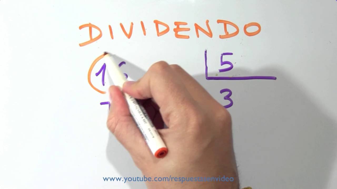 dividendo divisor cociente y resto