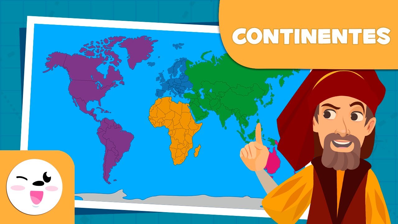 la tierra está dividida en continentes y regiones mediante componentes
