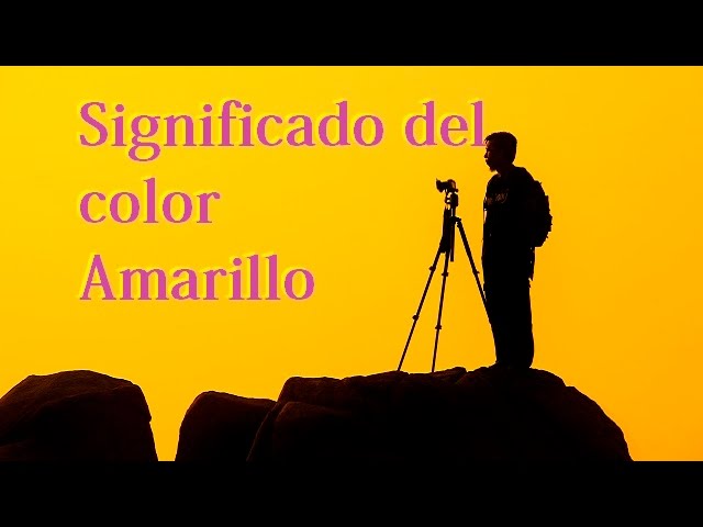 que representa el color amarillo
