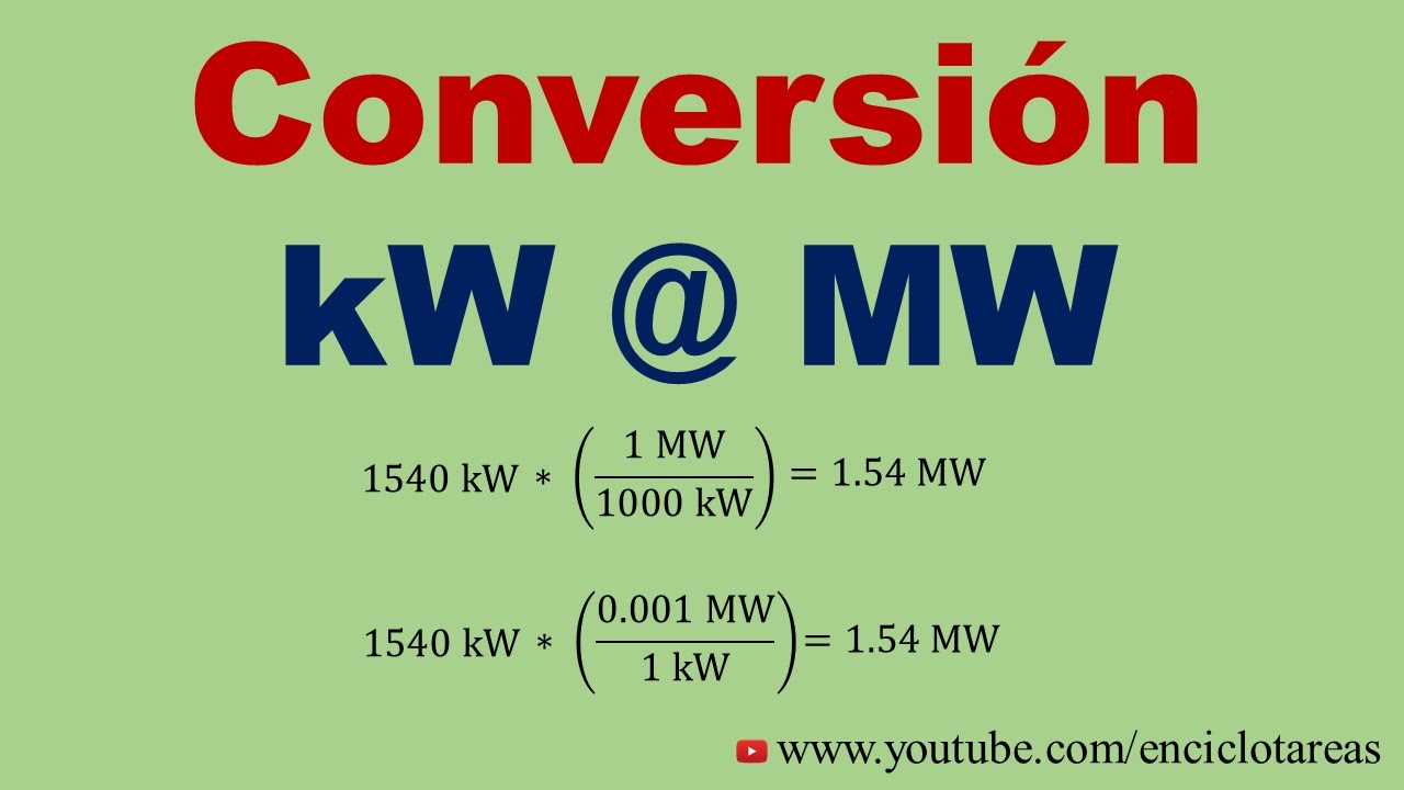 que significa mw en electricidad