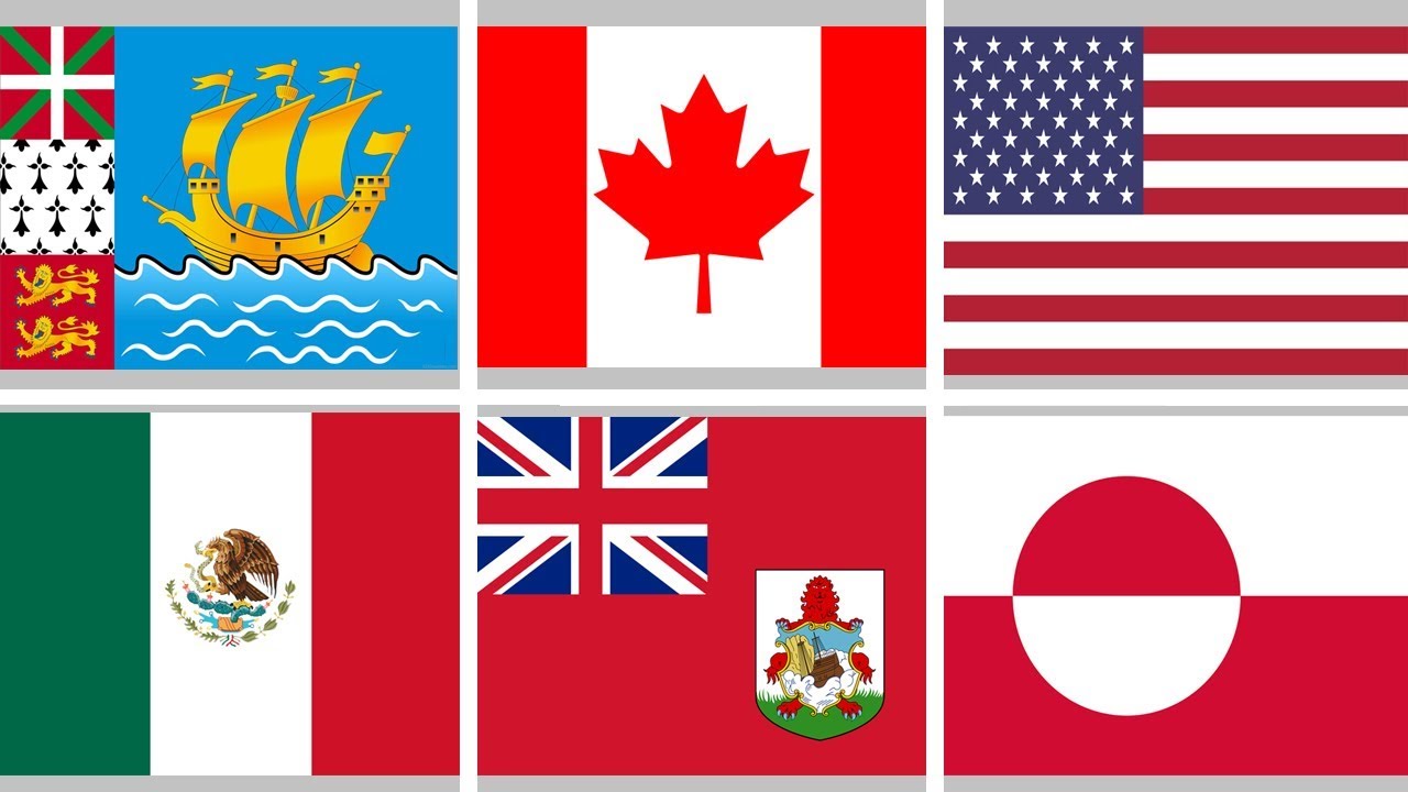 banderas de america del norte