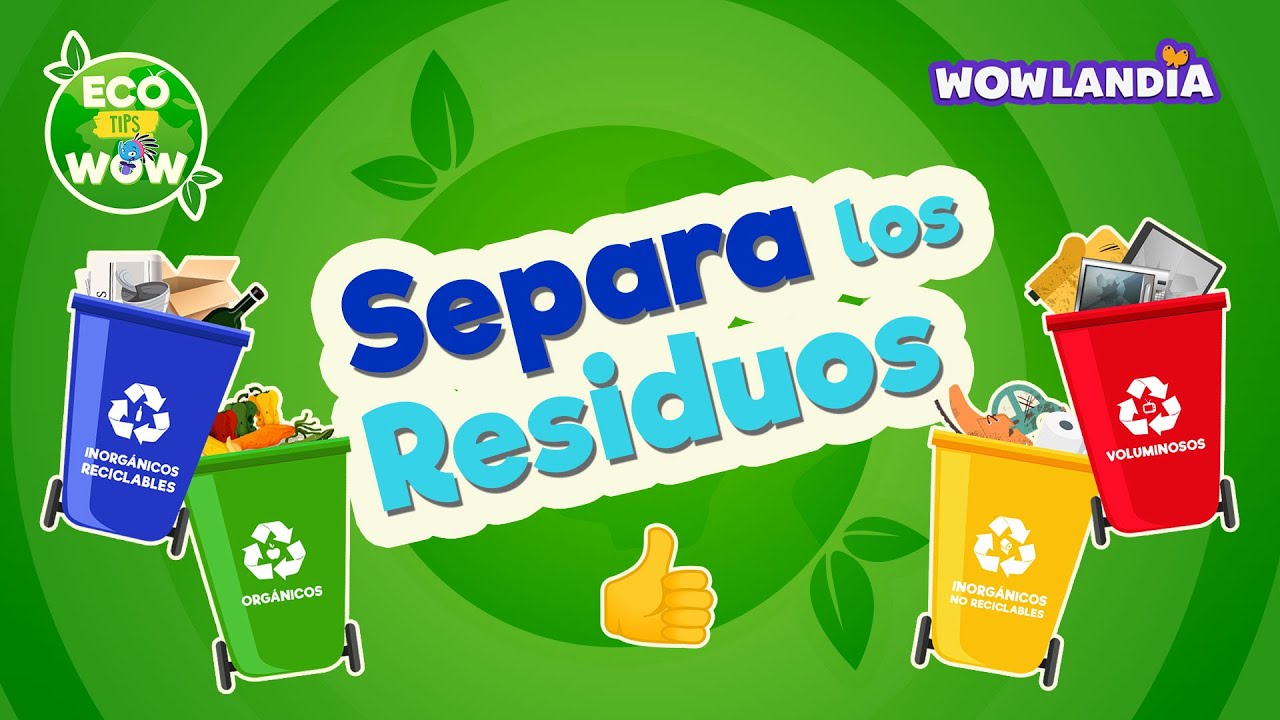 clasificacion de basura para niños