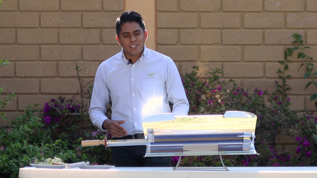 como funciona un horno solar