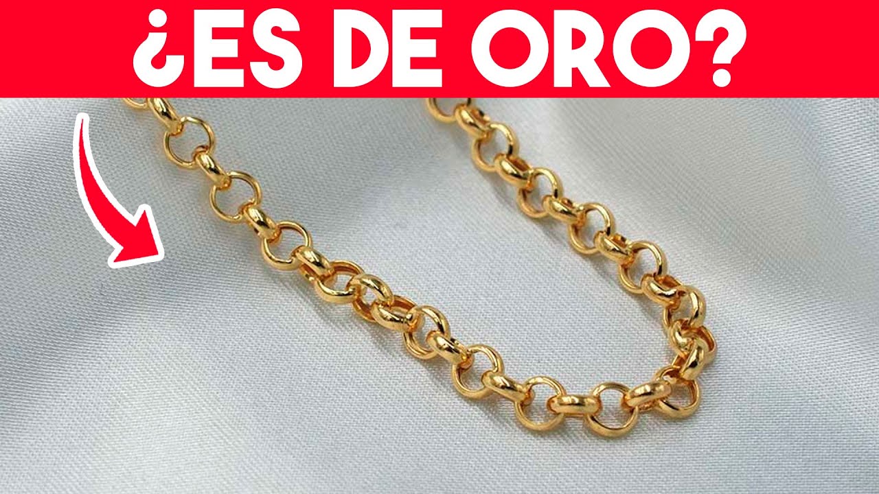 como saber si una cadena es de oro