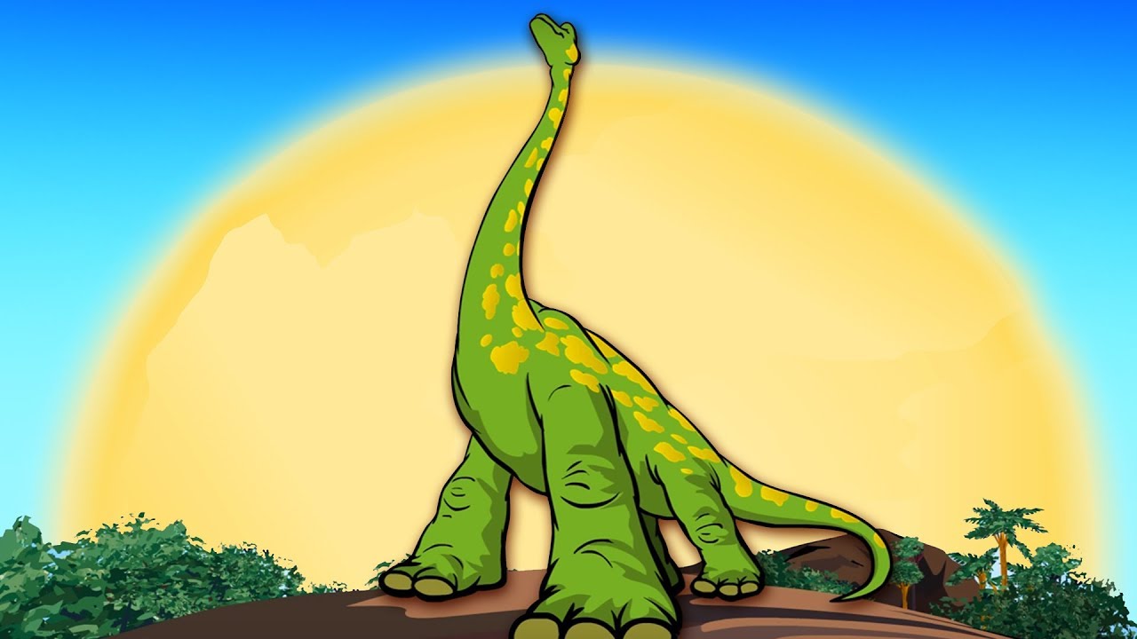 dinosaurio cuello largo que comen