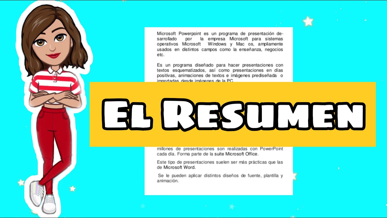 cuales son las características de un resumen