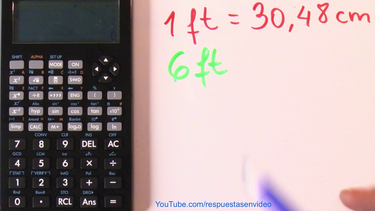 cuantos centimetros son 6 pies