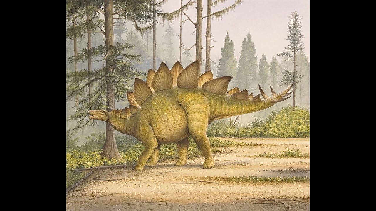 dinosaurio con espinas en la espalda
