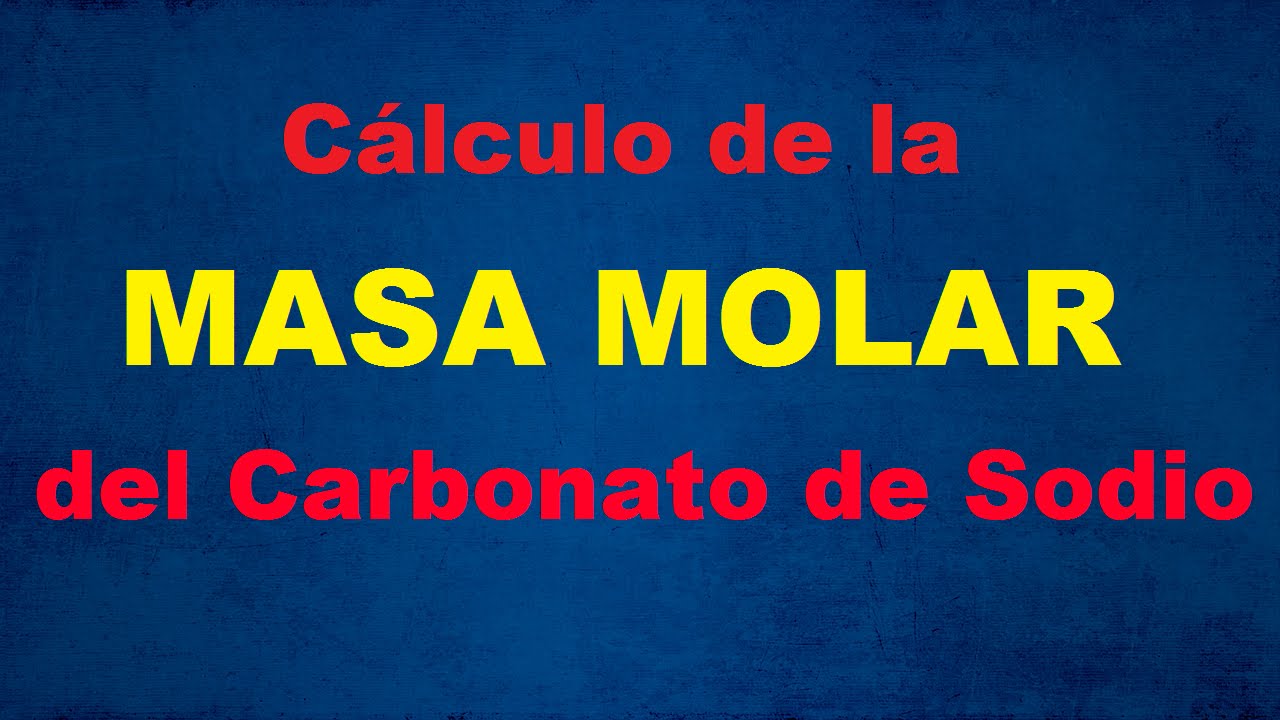 peso molecular del bicarbonato de sodio