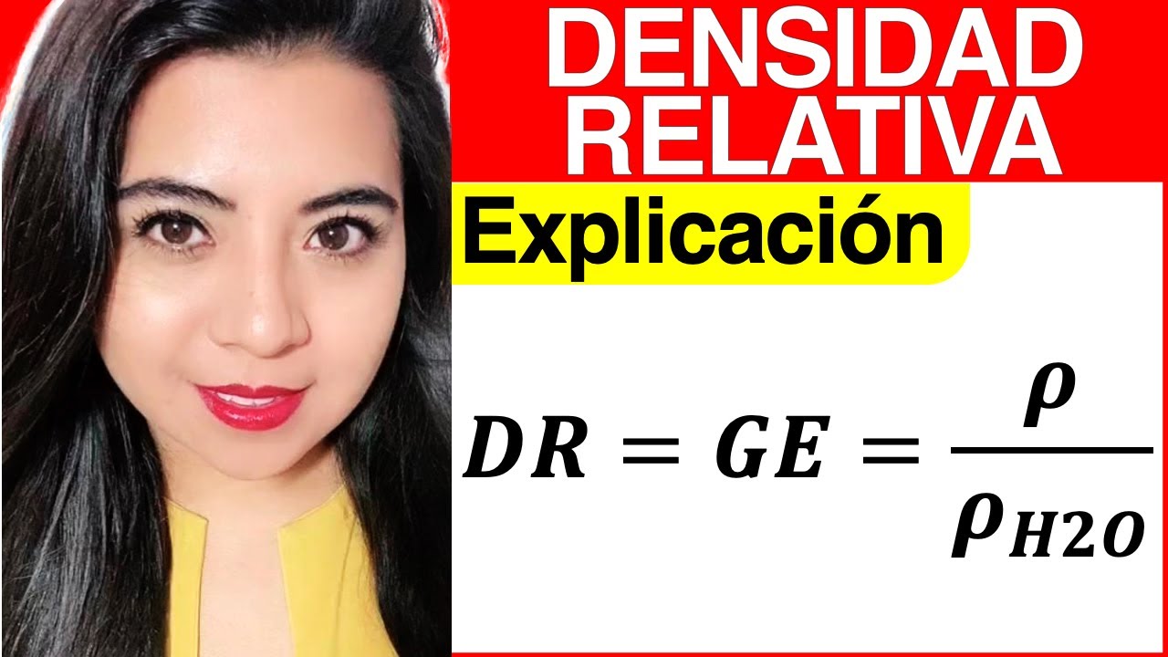 unidades de la densidad relativa