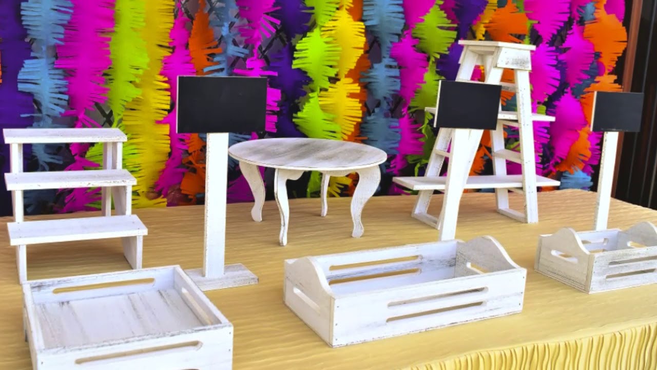 bases de madera para dulces