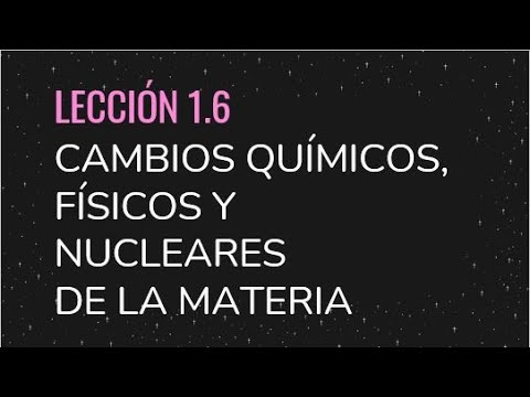 cambios nucleares de la materia