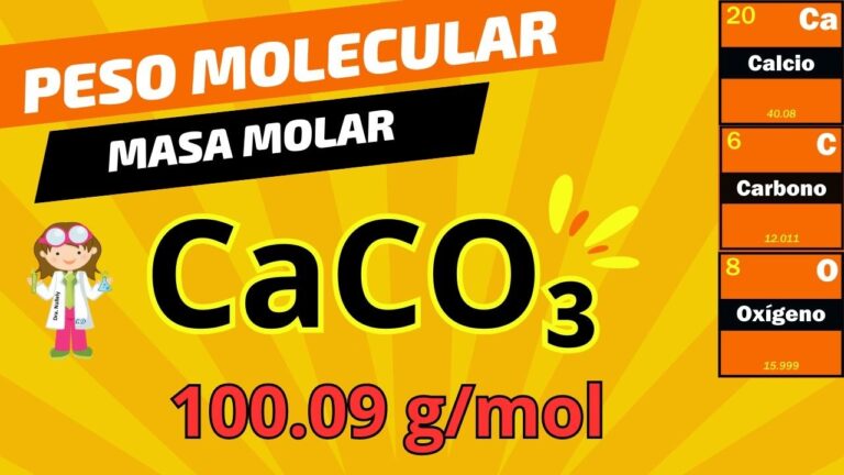 Todo sobre el Carbonato de Calcio: Peso Molecular y Propiedades