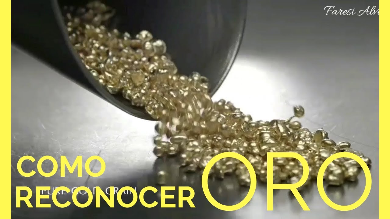 como saber si algo es de oro