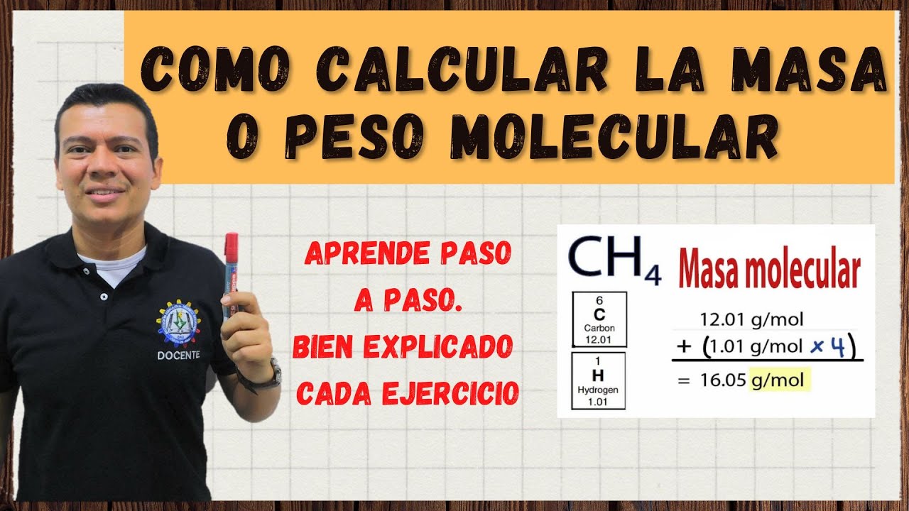 como sacar el peso atomico