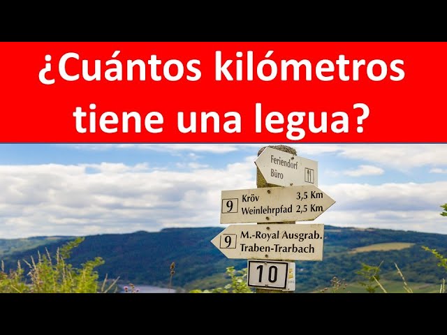 cuantos kilometros son una legua