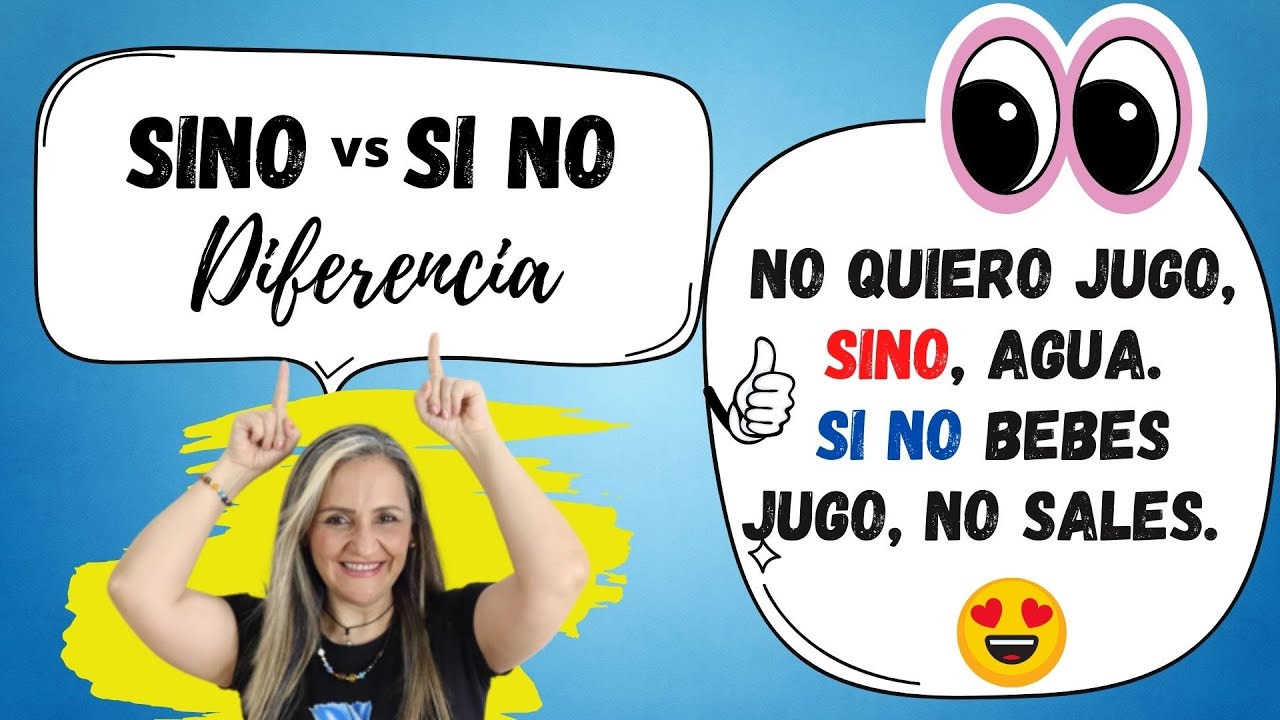 diferencia entre sino y si no