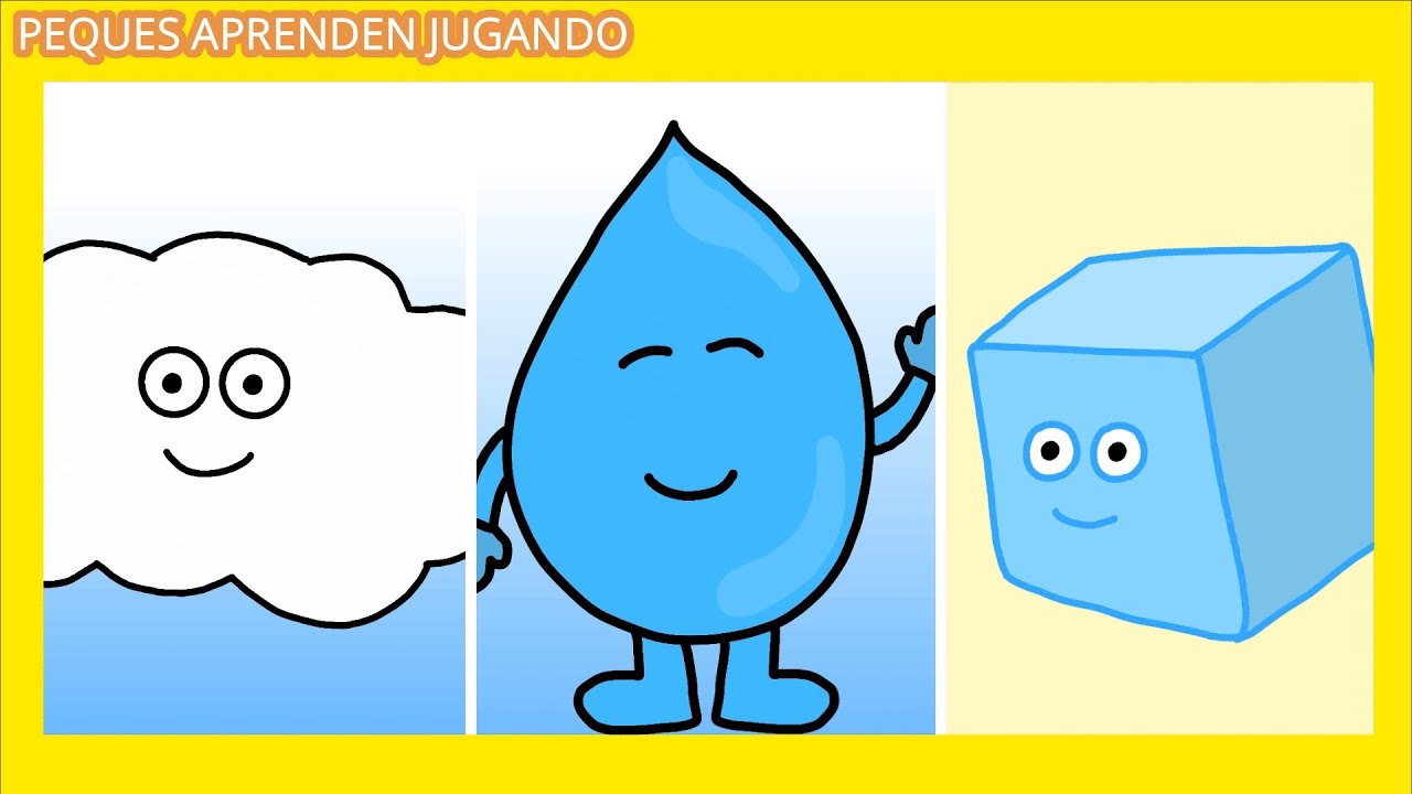 estados del agua para niños de preescolar