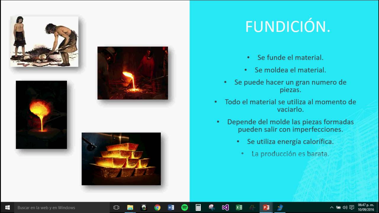 historia de los procesos de fabricación