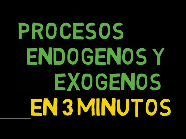 que son los procesos exogenos