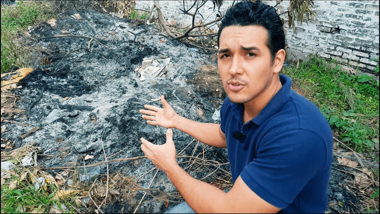 quema de basura en la comunidad