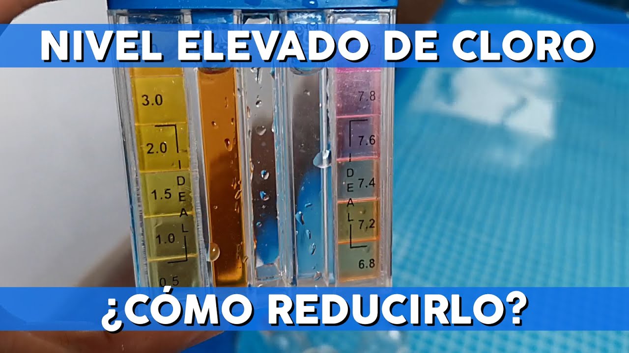 remedio casero para bajar el cloro de la piscina