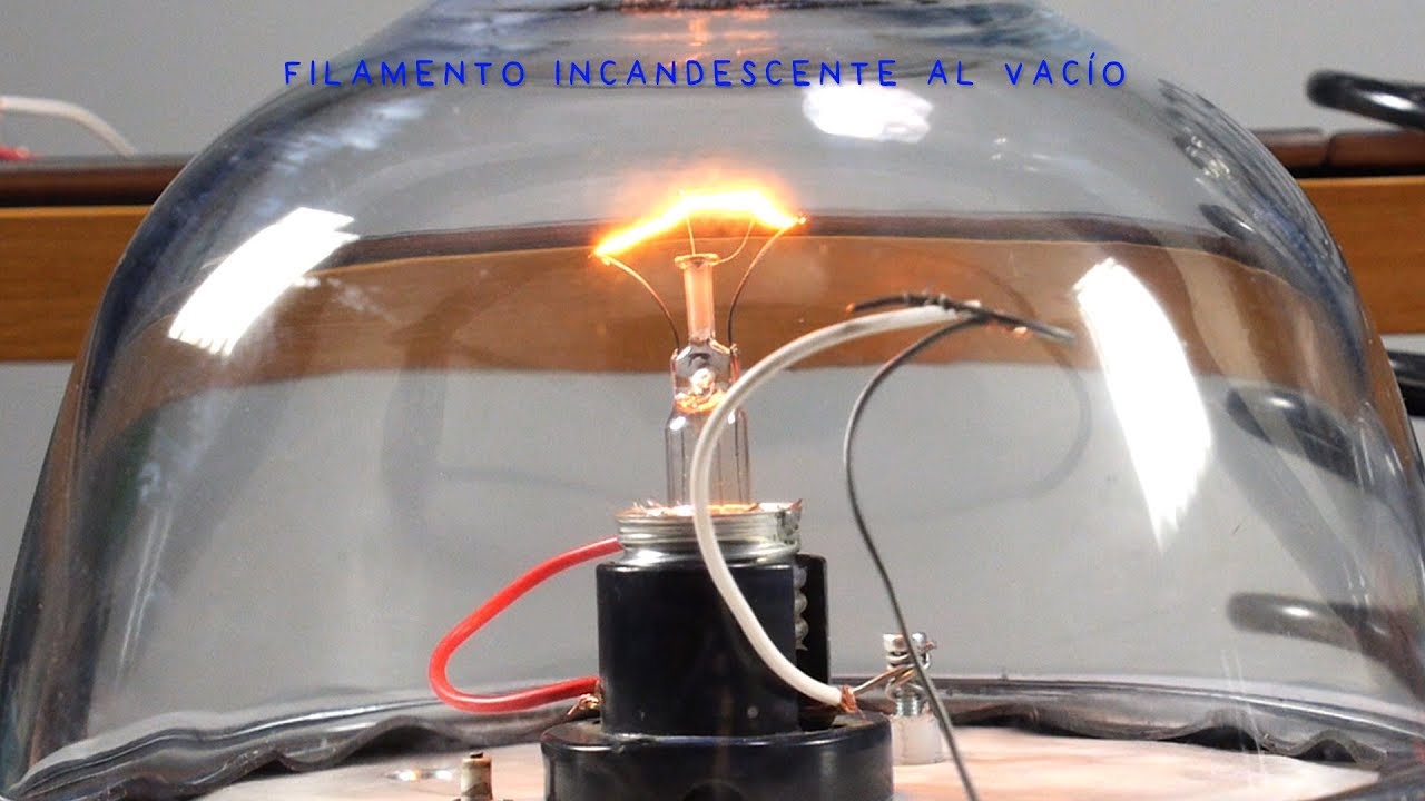 un foco con filamento de tungsteno enciende debido a que
