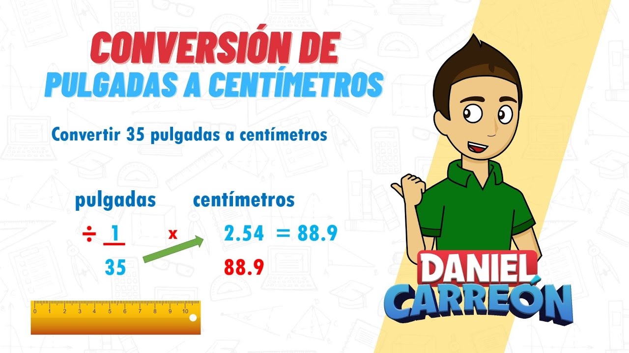 10 2 pulgadas en cm
