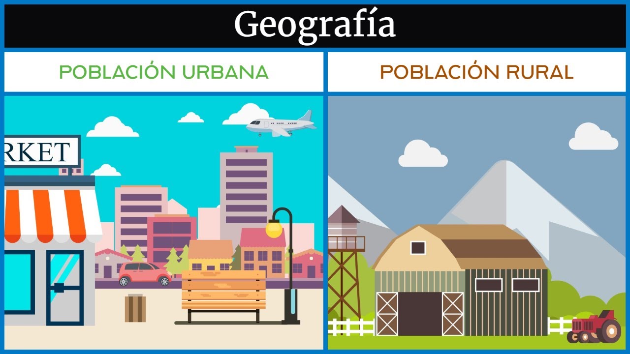 diferencia entre poblacion urbana y rural