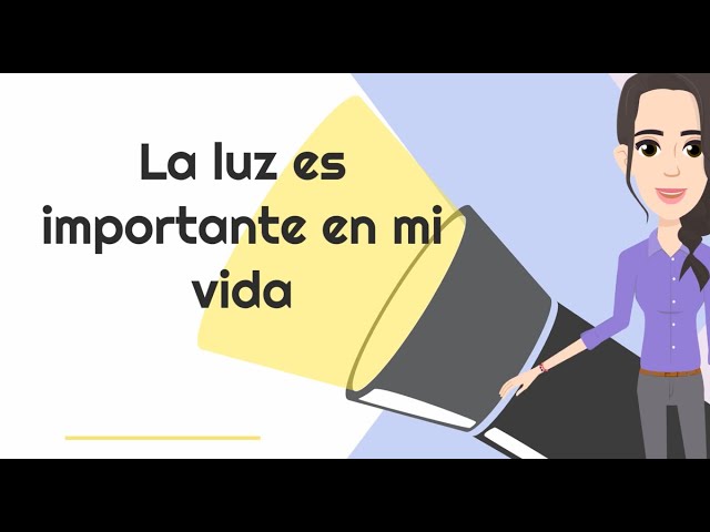 la luz es importante en mi vida para niños