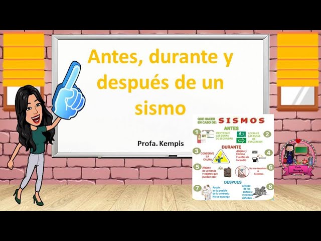 antes durante y despues de un sismo para niños