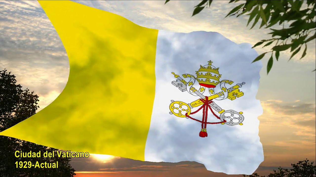 bandera de la ciudad del vaticano