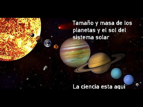 masa de los planetas del sistema solar
