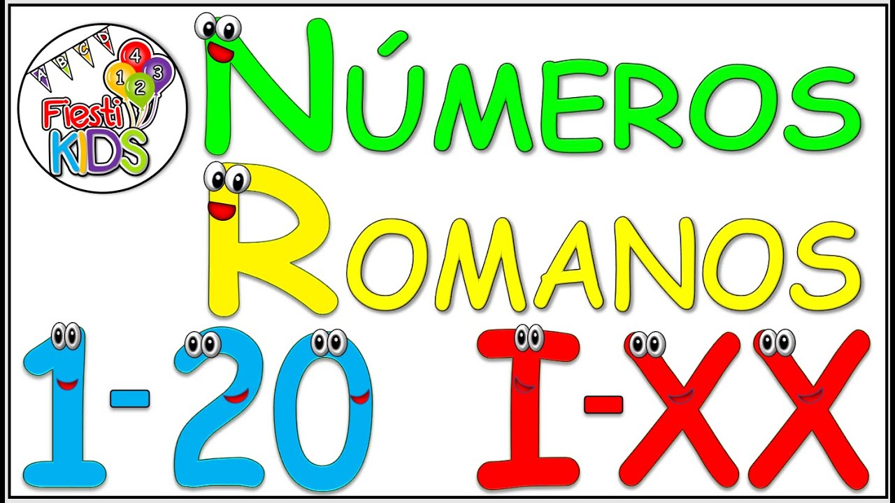 numero romano del 1 al 20
