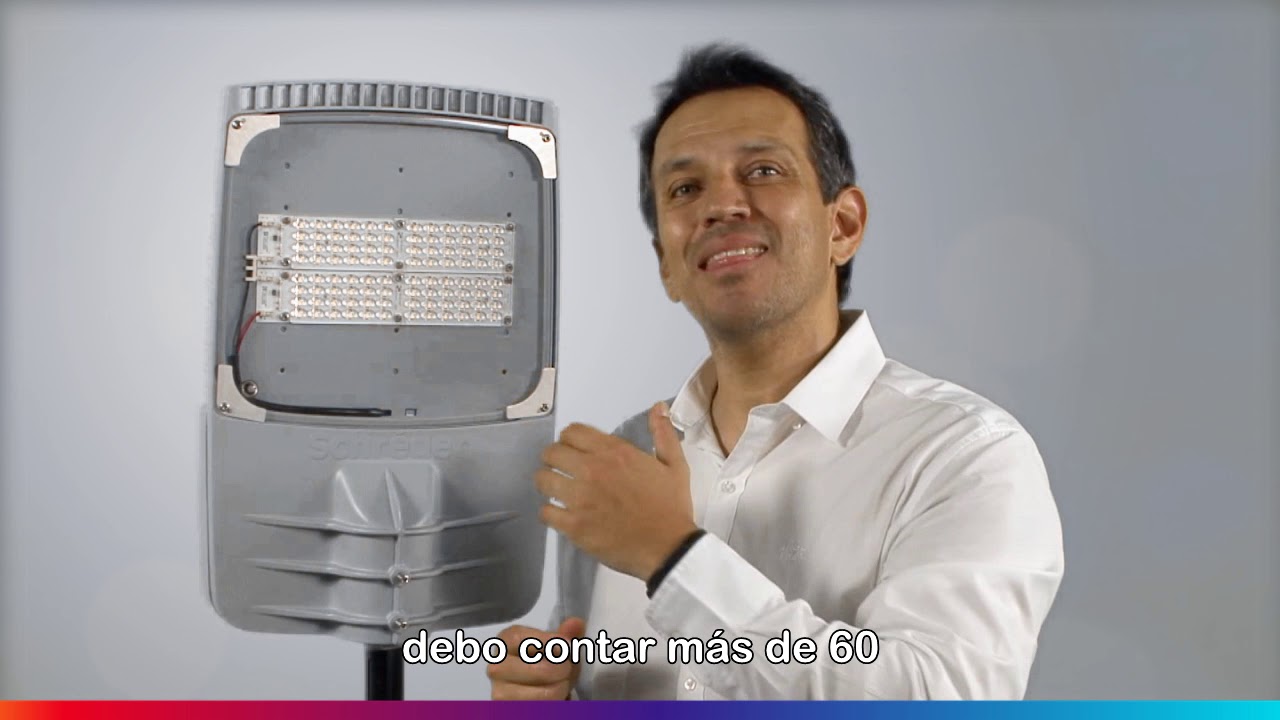 partes de una lampara de alumbrado publico
