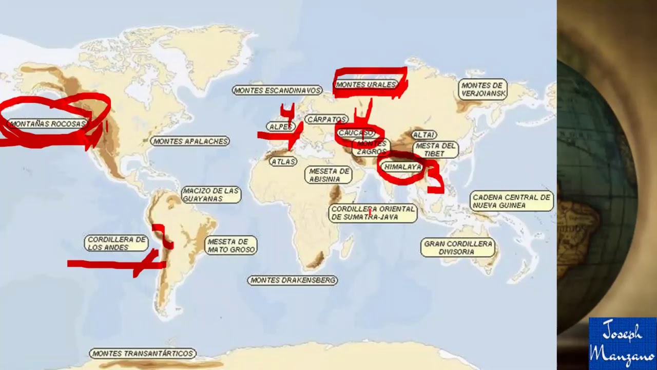 principales sistemas montañosos del mundo