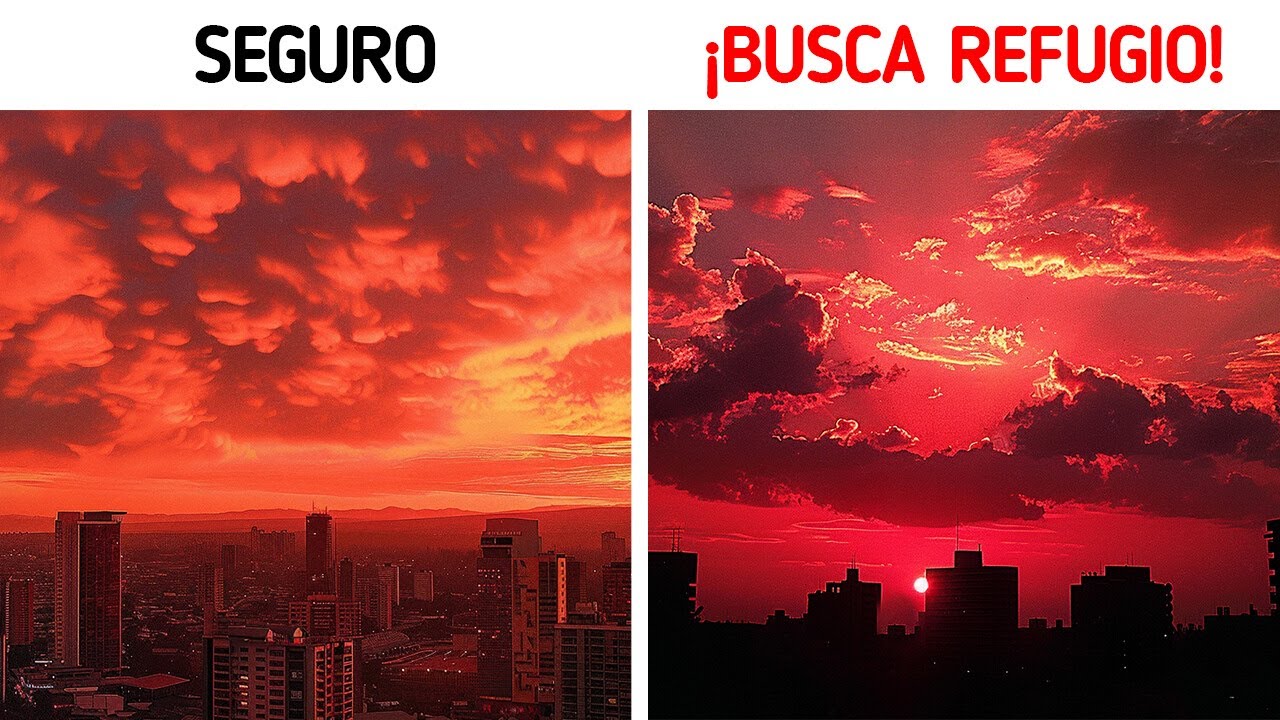 que significa el cielo rojo