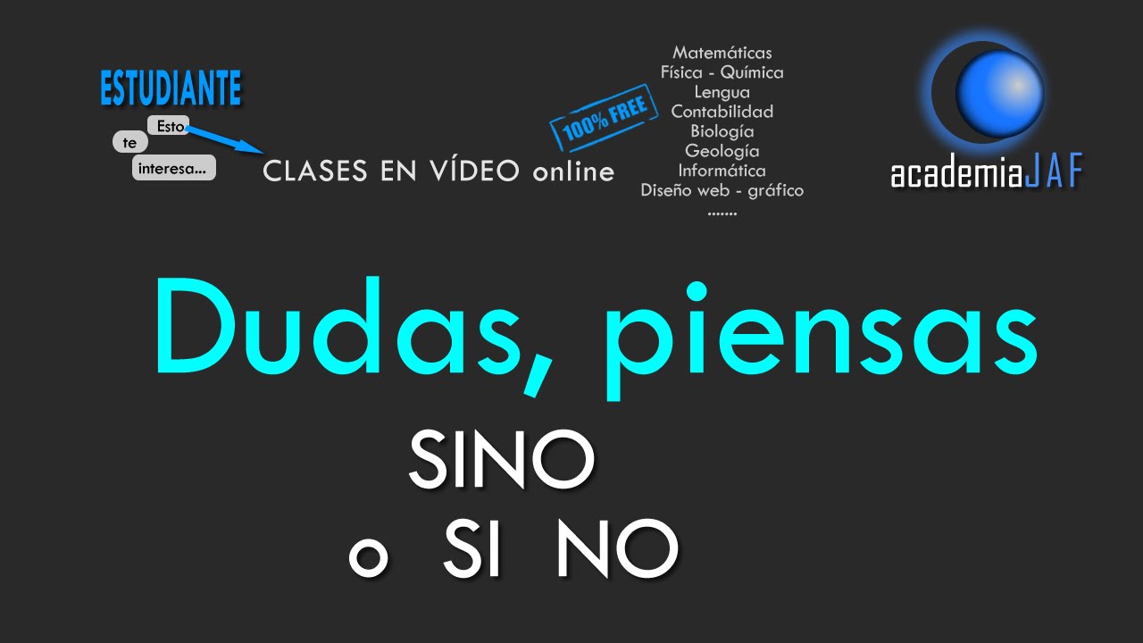 sino va junto o separado